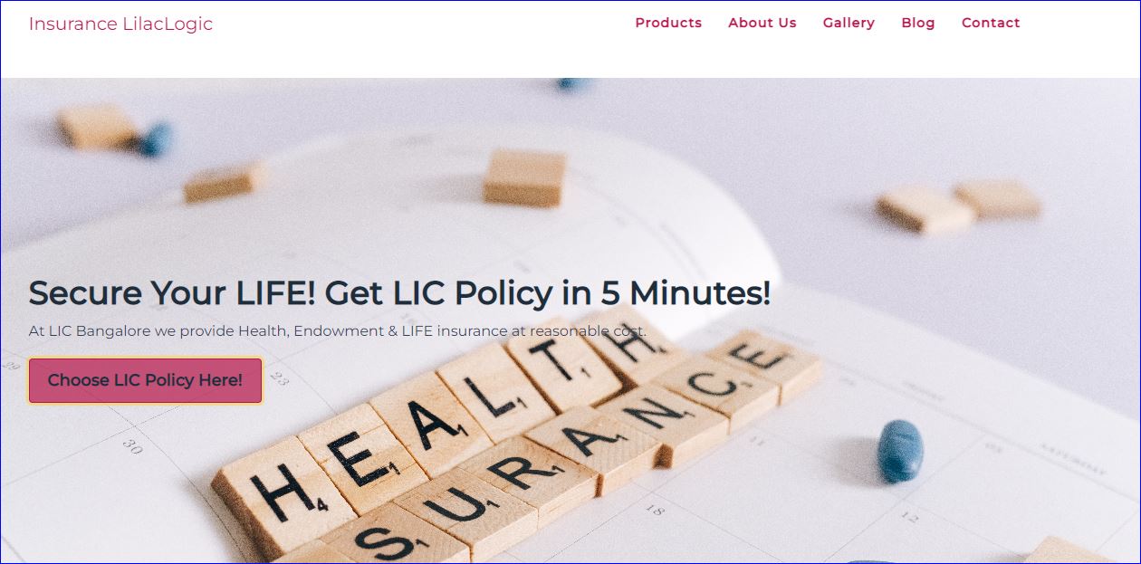 Insurance website template 3